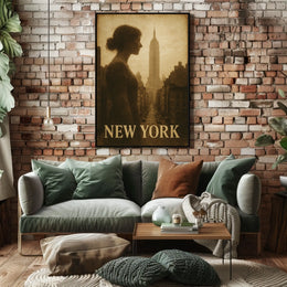 New York Silhouette Poster