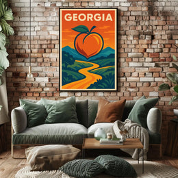 Georgia Peach Poster