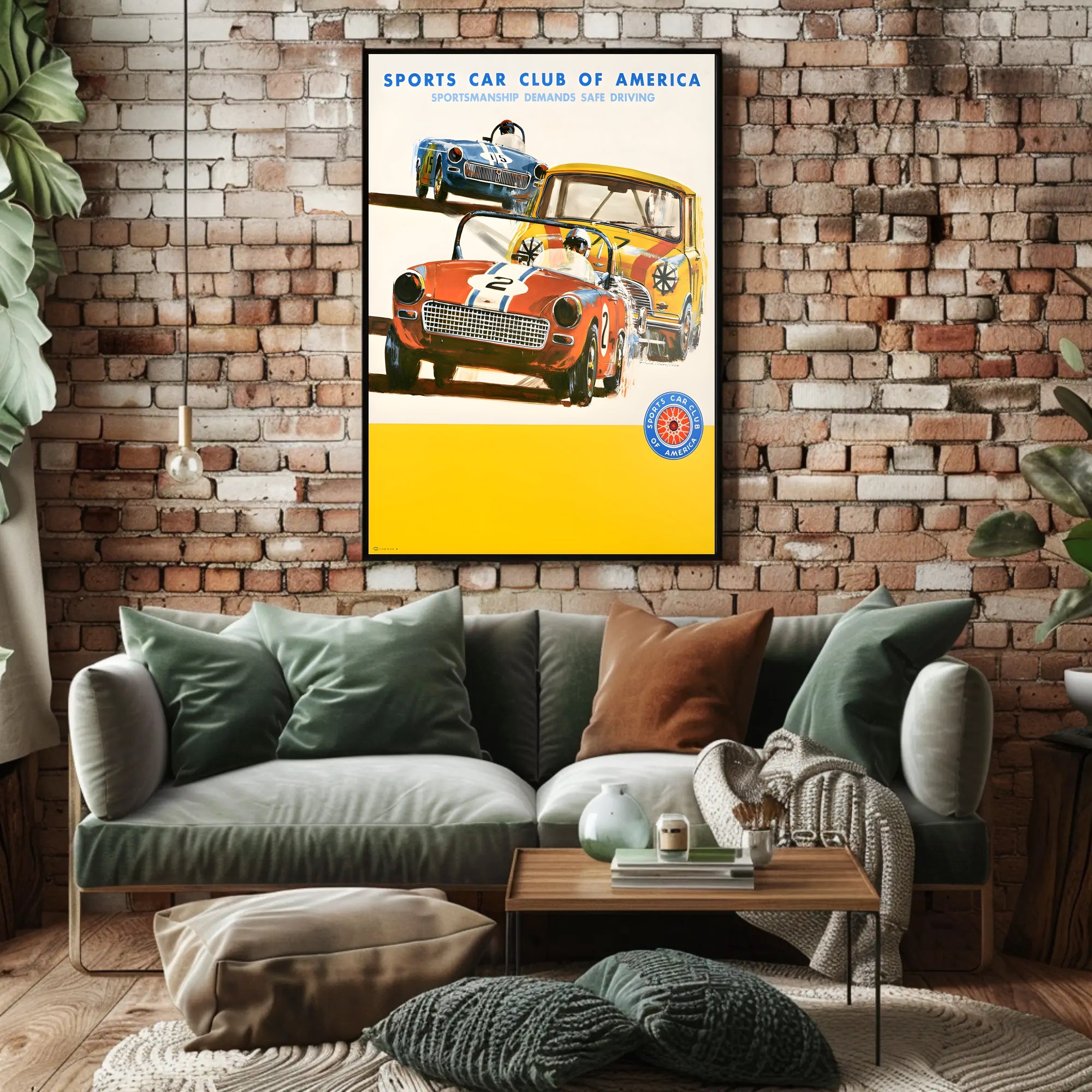 Sports Car Club of America Racing Poster