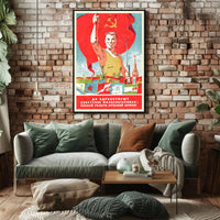 Soviet Propaganda: Strength and Unity Military Recruitment Poster