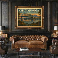 Chattanooga Scenic South Travel Poster Print