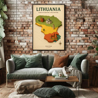 Lithuania Land Of History And Nature Poster