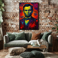 Vibrant Tribute To A Historical Figure Poster