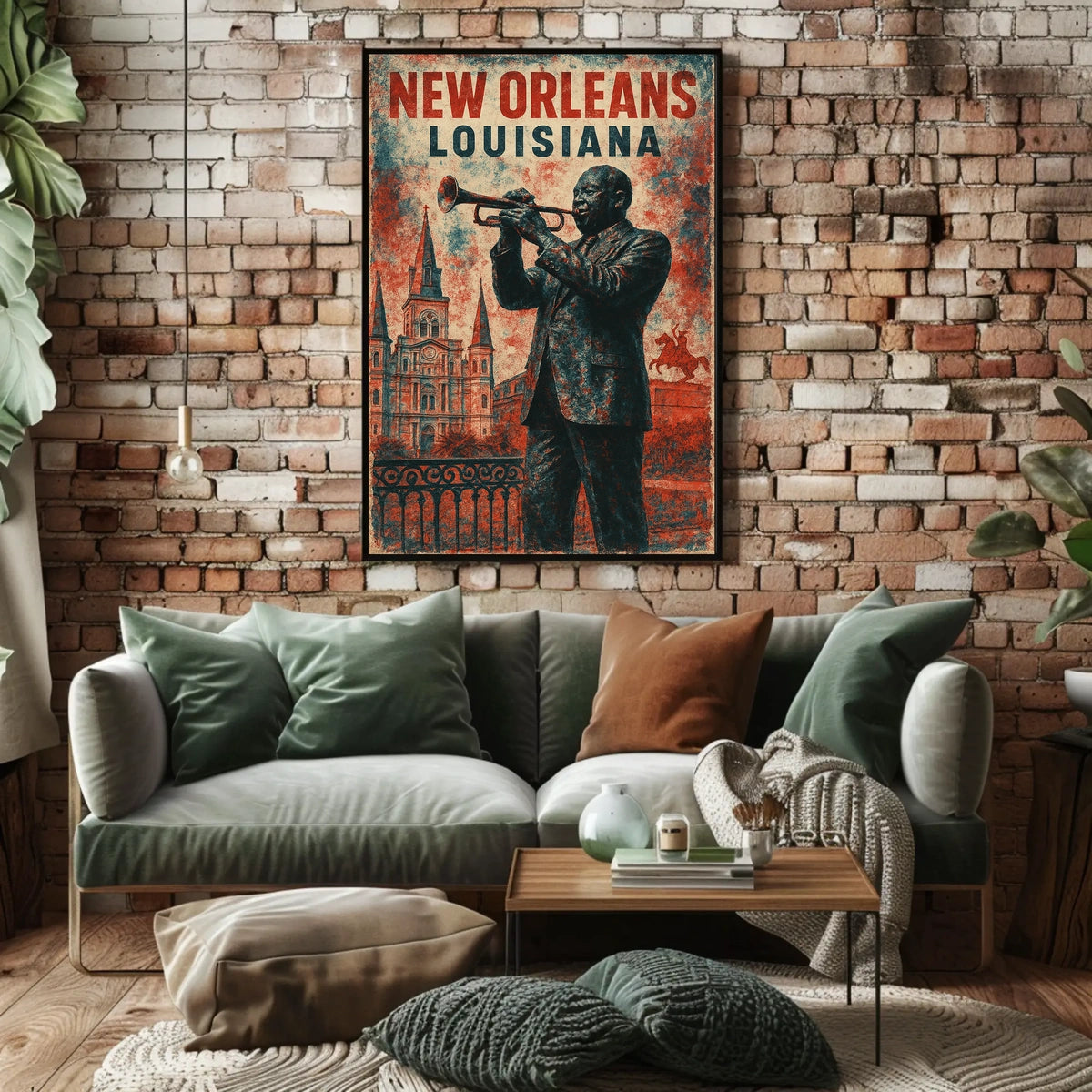 Jazz New Orleans Expressionism Nightlife Poster