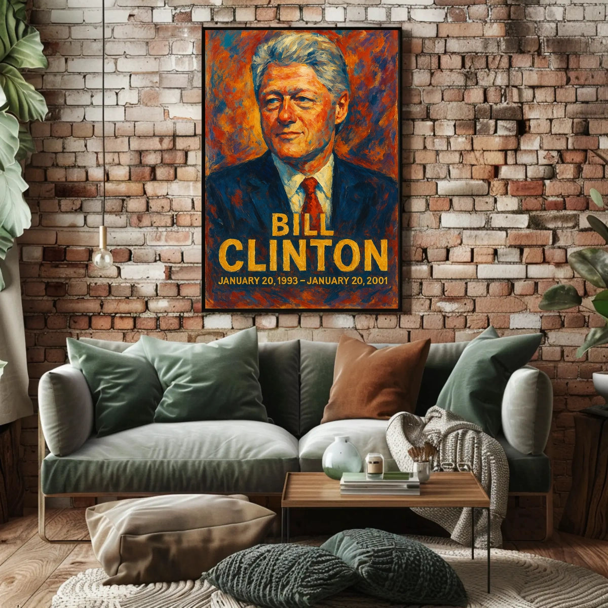 Bill Clinton Presidential Term Poster