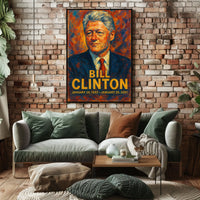 Bill Clinton Presidential Term Poster