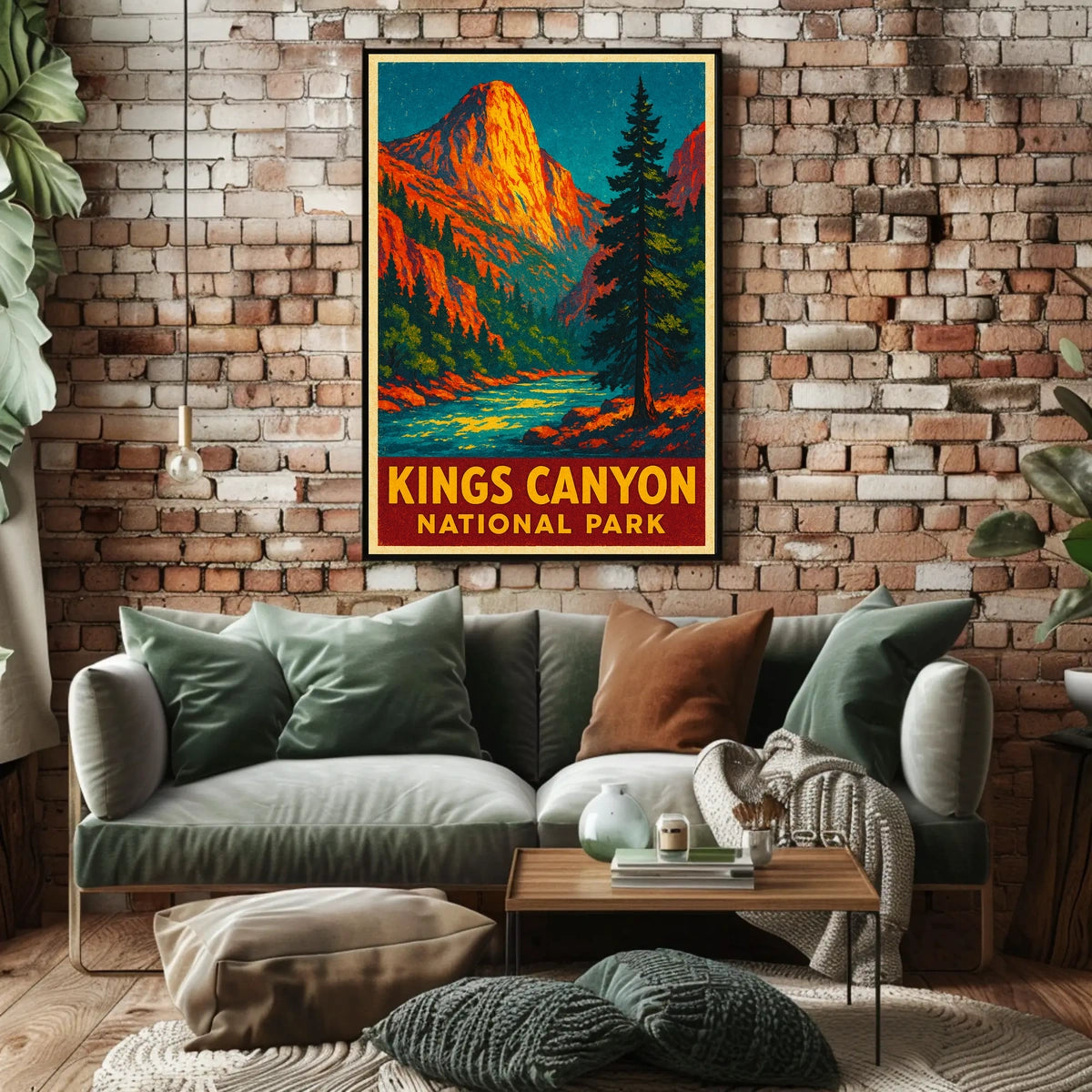 Kings Canyon Vintage Adventure Nature Lovers Poster