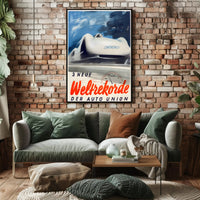 Auto Union Speed Records Poster