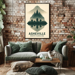 Asheville Reflections Poster