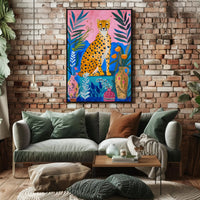 Cheetah Jungle Exotic Wildlife Art Poster - Animal Poster PosterGoat