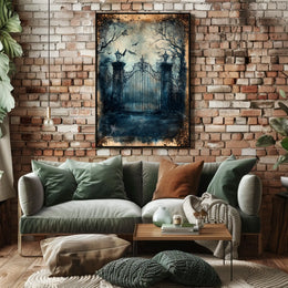 Gothic Victorian Mysterious Scene Artistic Poster