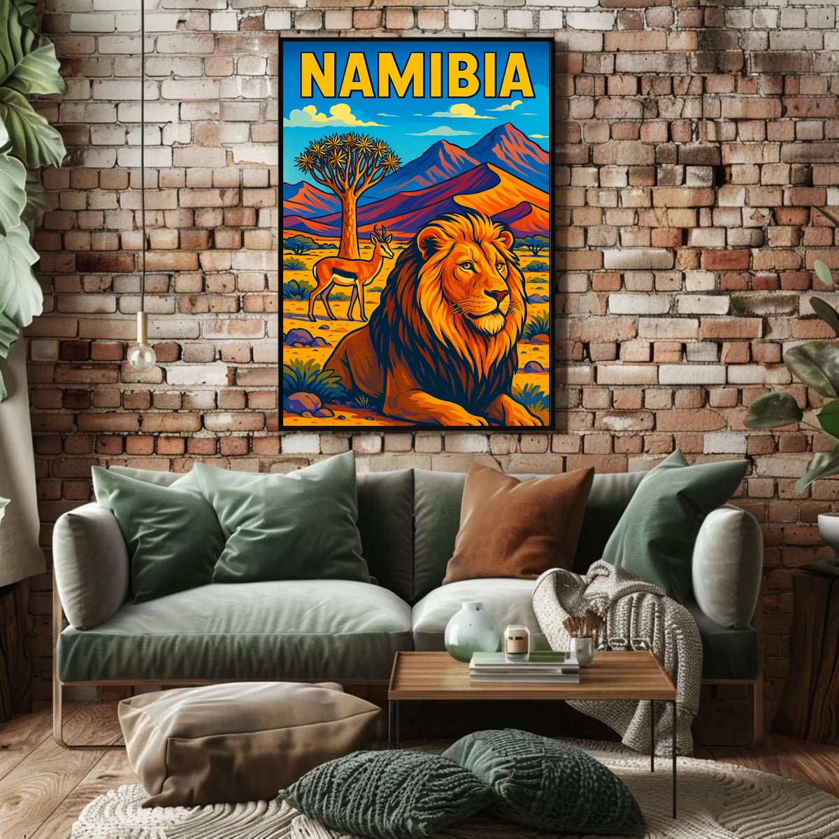Namibia Wildlife Adventure Poster