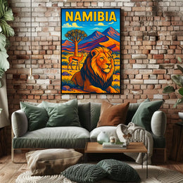 Namibia Wildlife Adventure Poster