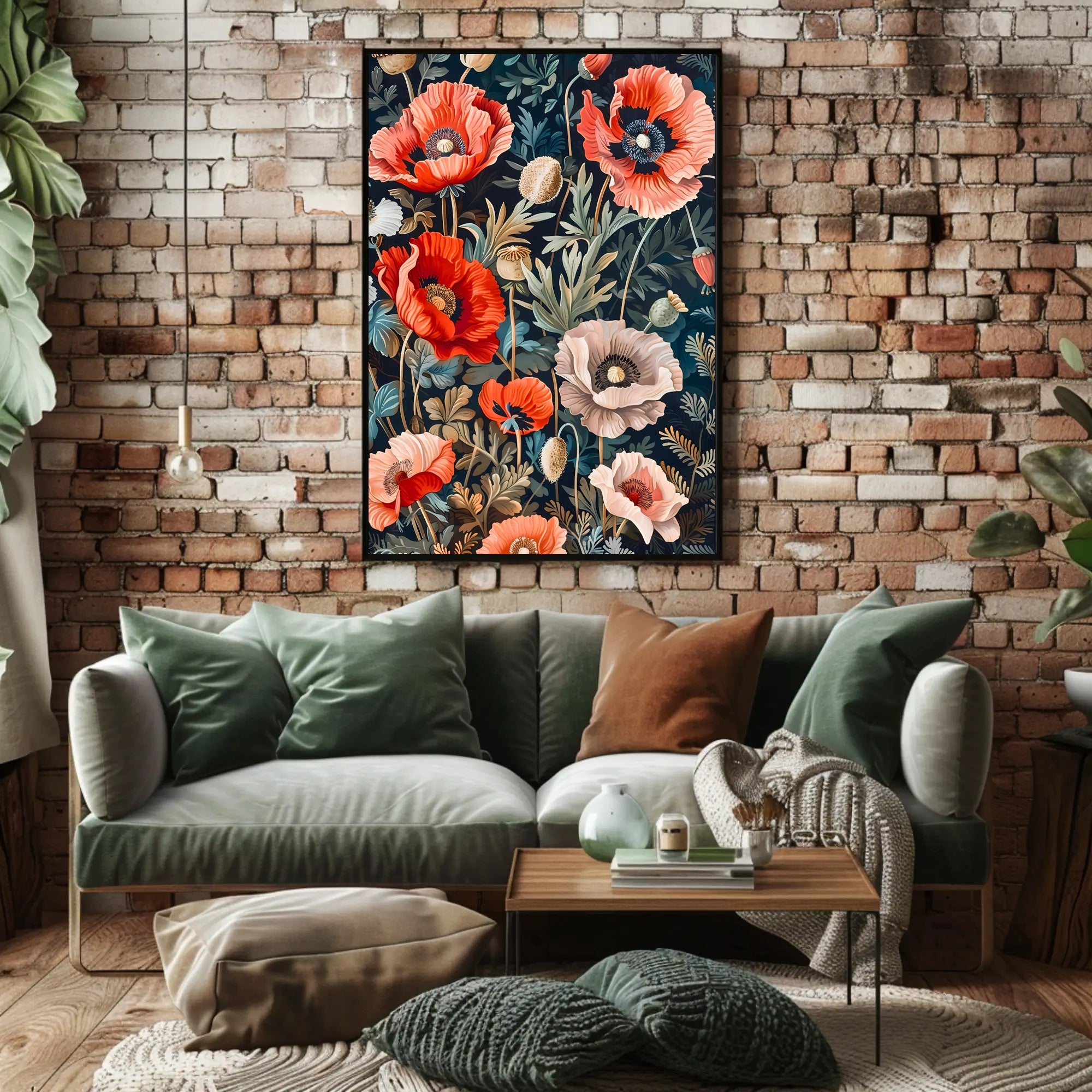Vibrant Floral Symphony Wall Art Print