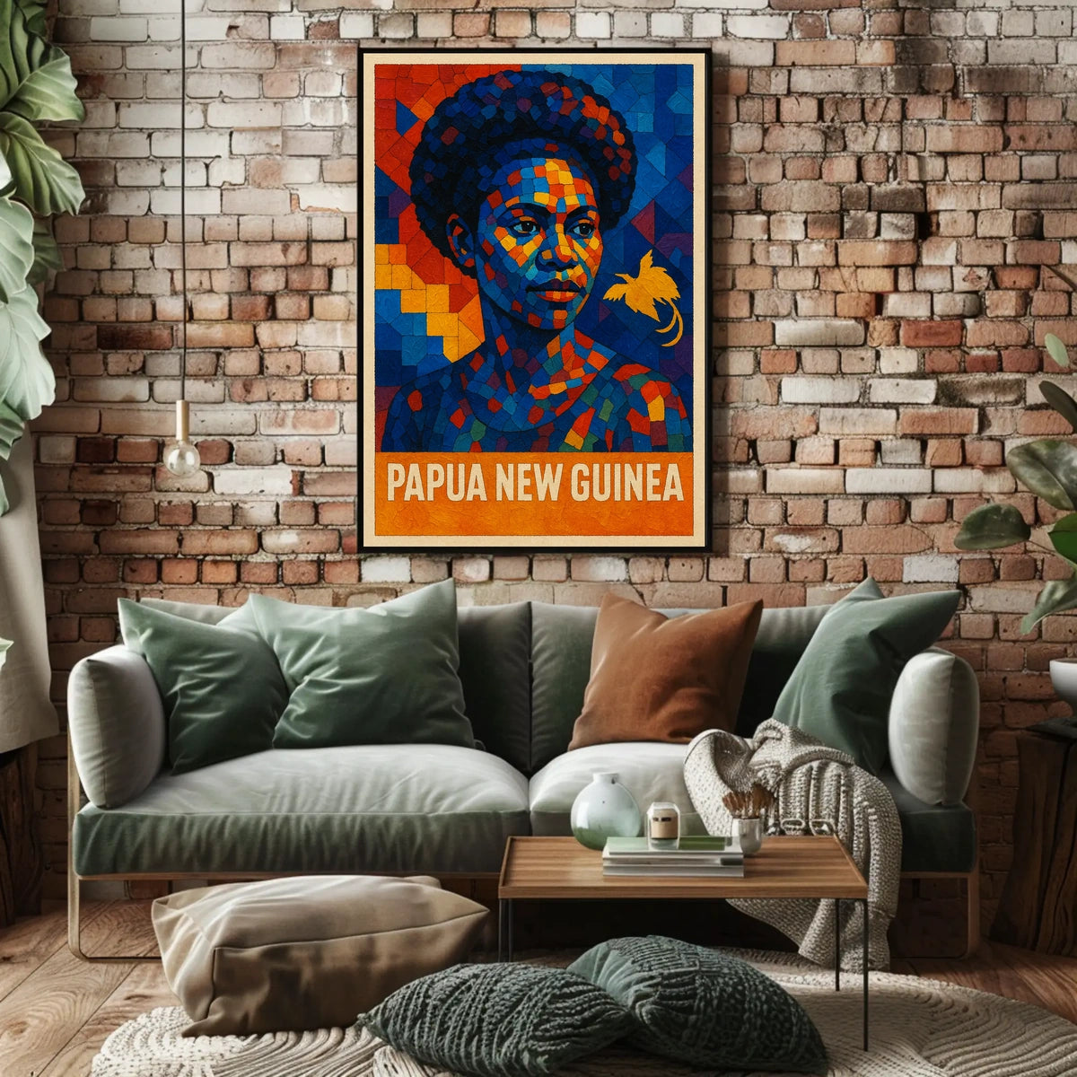 Papua New Guinea Cultural Mosaic Poster