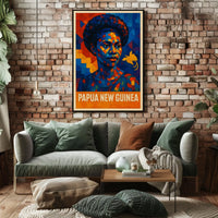 Papua New Guinea Cultural Mosaic Poster