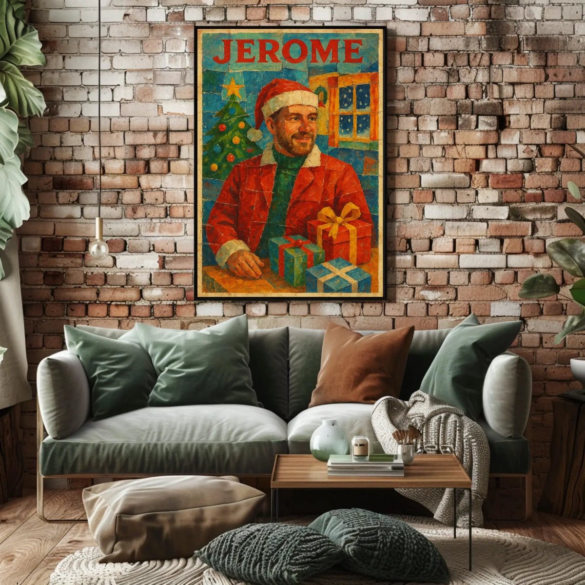 Festive Christmas Scene Pop Culture Poster