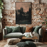 Industrial Cityscape During the Industrial Revolution Urban Cityscape PosterGoat