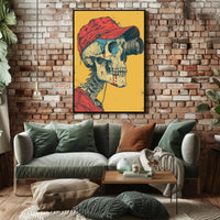 Skull with Lens Poster for Unique Wall Art Decor PosterGoat