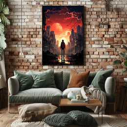 Dystopian Sunset Poster