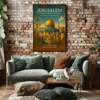 Jerusalem Vintage Travel Poster Wall Art