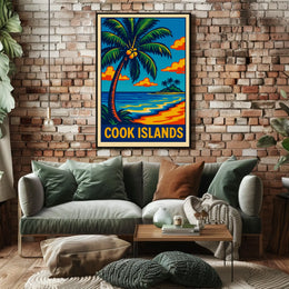 Tropical Paradise Cook Islands Poster