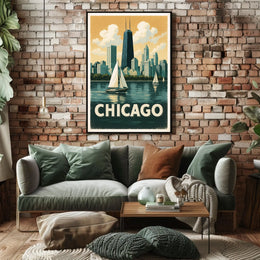 Chicago Skyline Poster