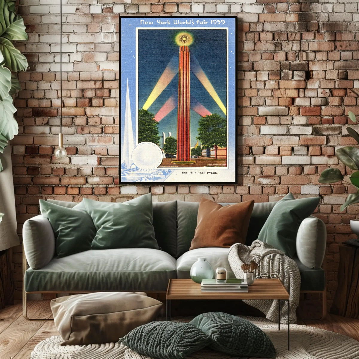 The Star Pylon 1939 Worlds Fair Poster Abstract Wall Art