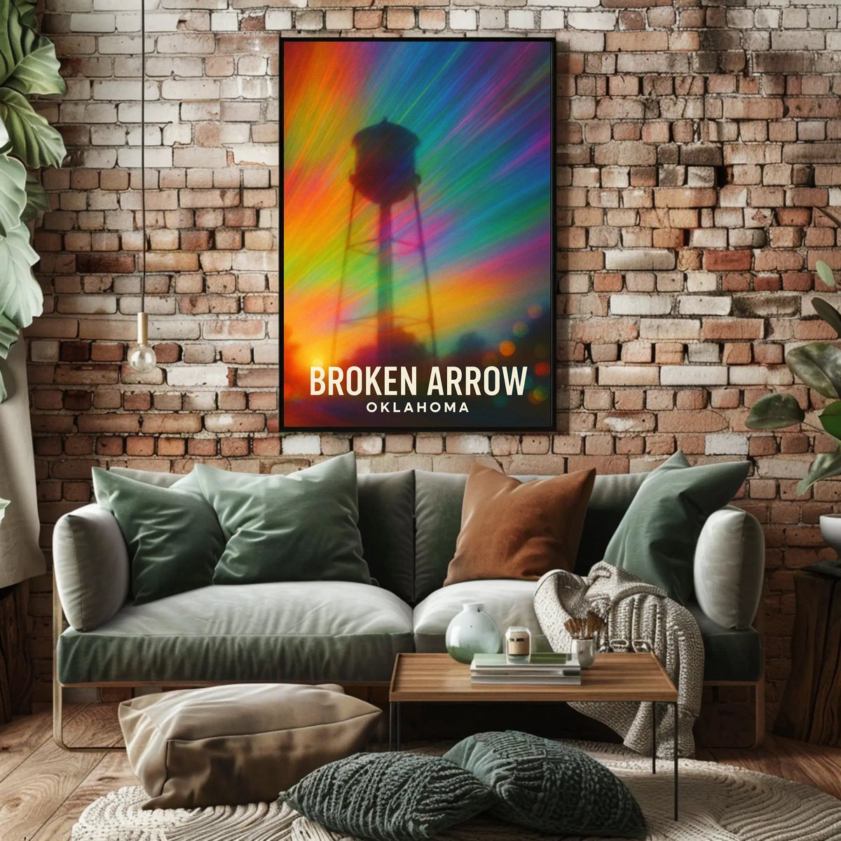 Broken Arrow Oklahoma Minimalist Travel Poster