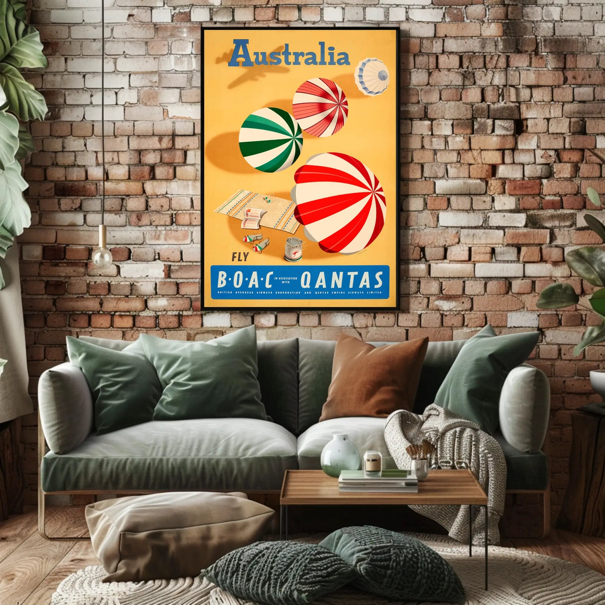 Discover Australia With Boac And Qantas Poster
