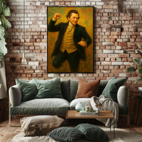 President James Monroe Funny Fist Pump Poster