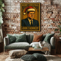 John F. Kennedy Christmas Poster