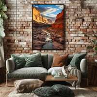 Majestic Canyon Landscape Poster