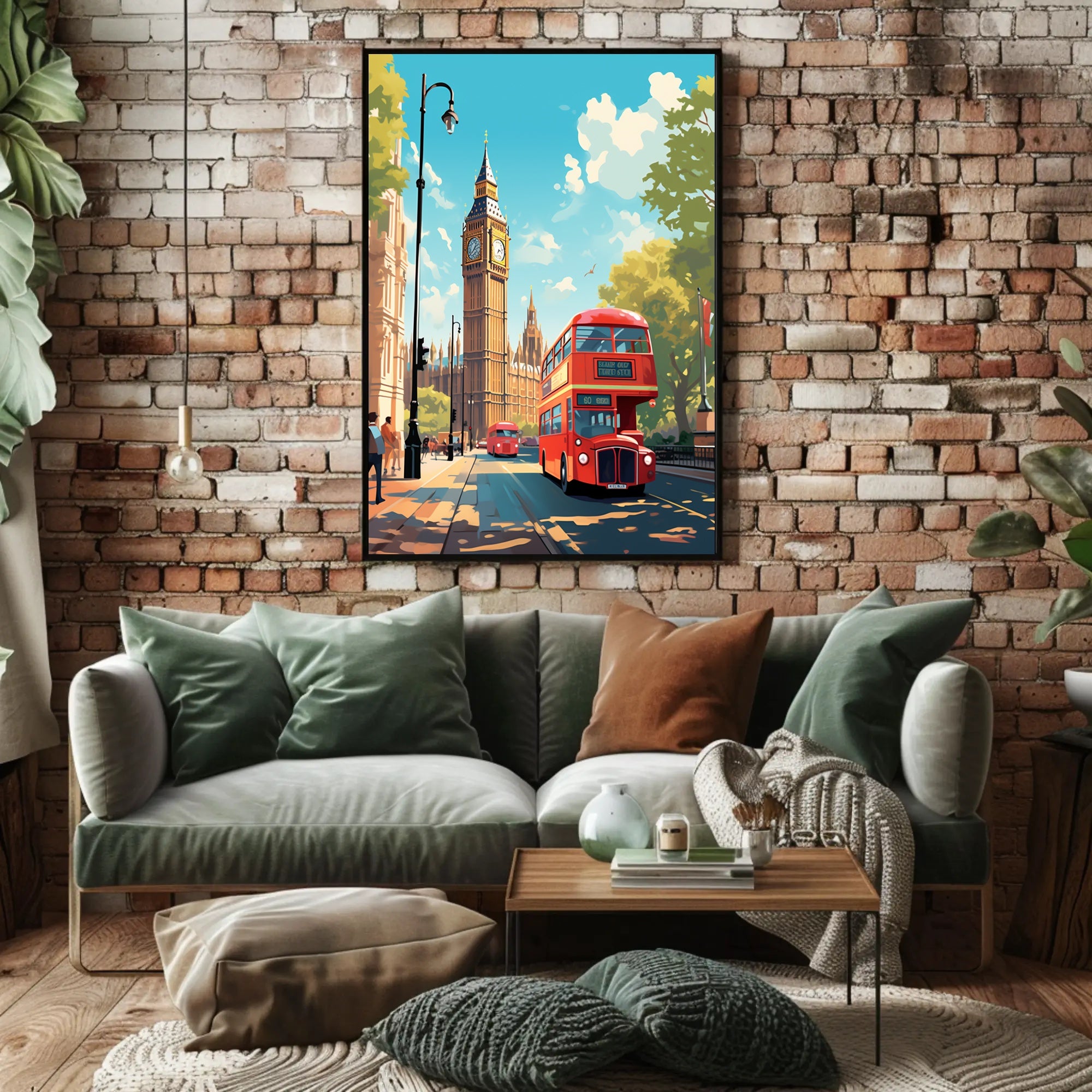 London Cityscape With Big Ben Poster