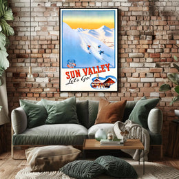 Sun Valley Ski Adventure Poster PosterGoat