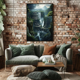 Fantastical Ancient Landscapes Art Poster