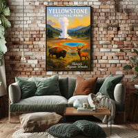 Yellowstone National Park Nature's Majestic Wonder Poster