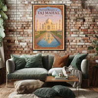 Eternal Beauty of the Taj Mahal Poster PosterGoat