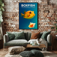 Boxfish The Armored Beauty of the Reef Poster PosterGoat