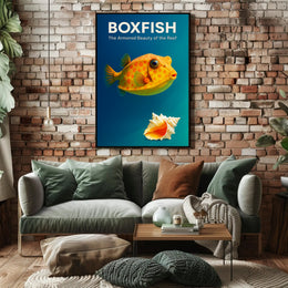Boxfish The Armored Beauty of the Reef Poster PosterGoat