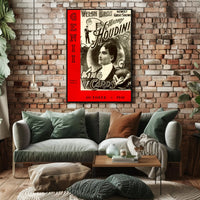 Harry Houdini Vintage Magic Show Cultural Poster