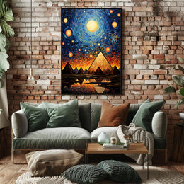 Celestial Pyramids Poster