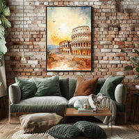 Colosseum Majesty: Ancient Rome Travel Poster