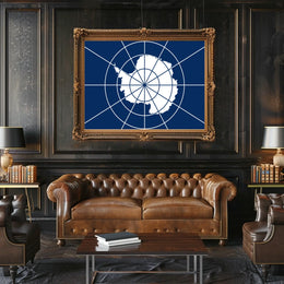 Antarctica Flag Poster