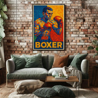Vibrant Boxer Poster