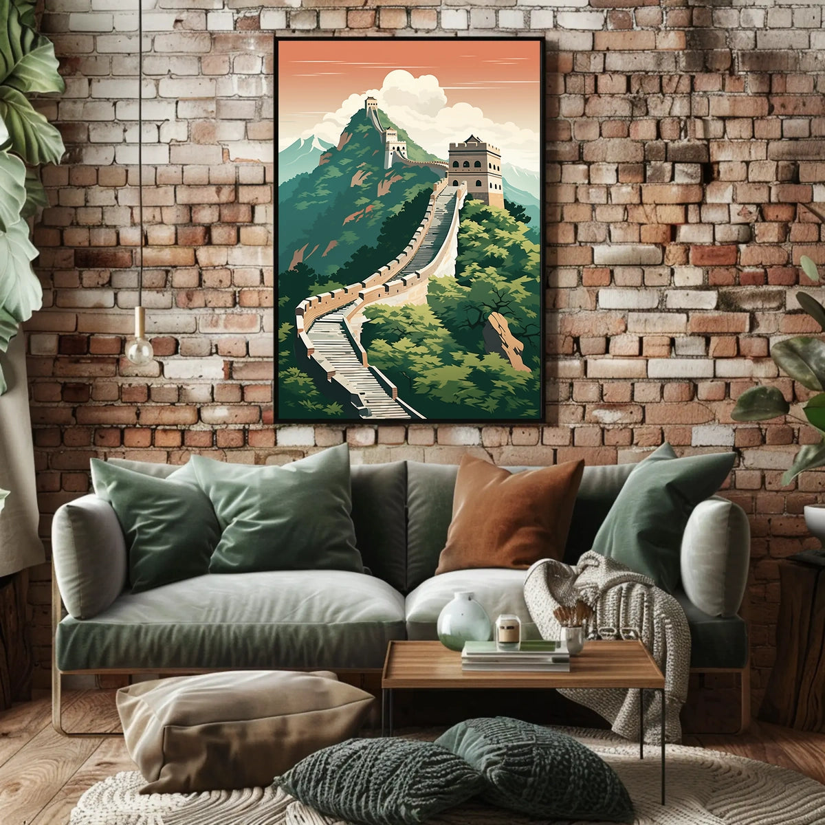 Great Wall of China Travel Adventure Poster