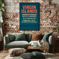Virgin Islands Caribbean Paradise Poster
