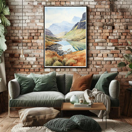Tranquil Mountain Landscape Poster PosterGoat