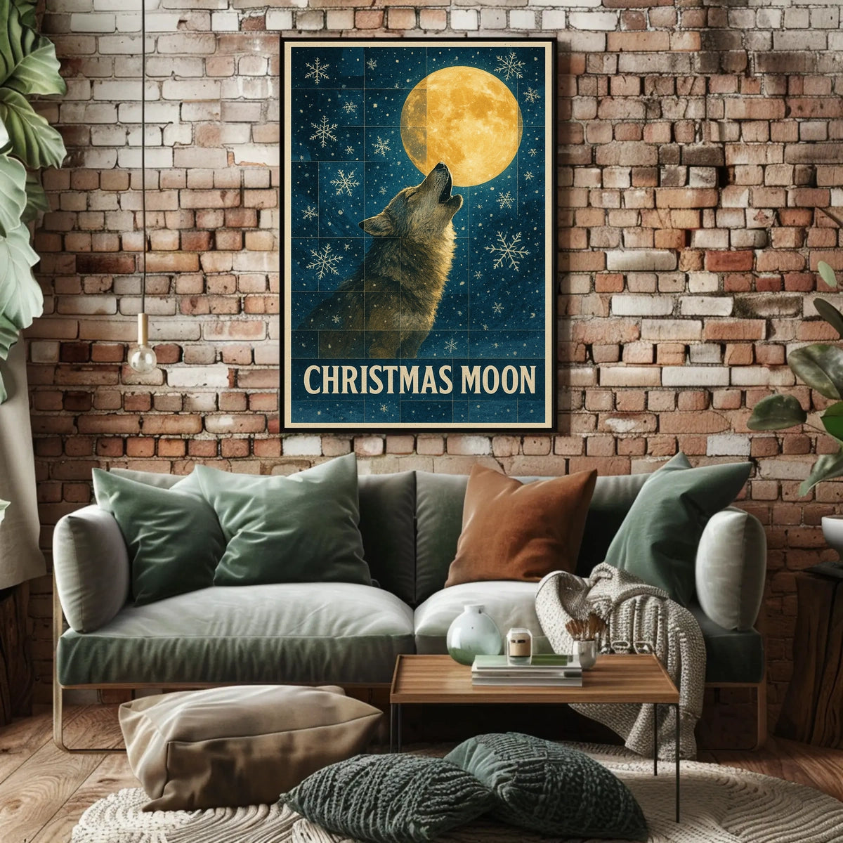 Christmas Moon Poster