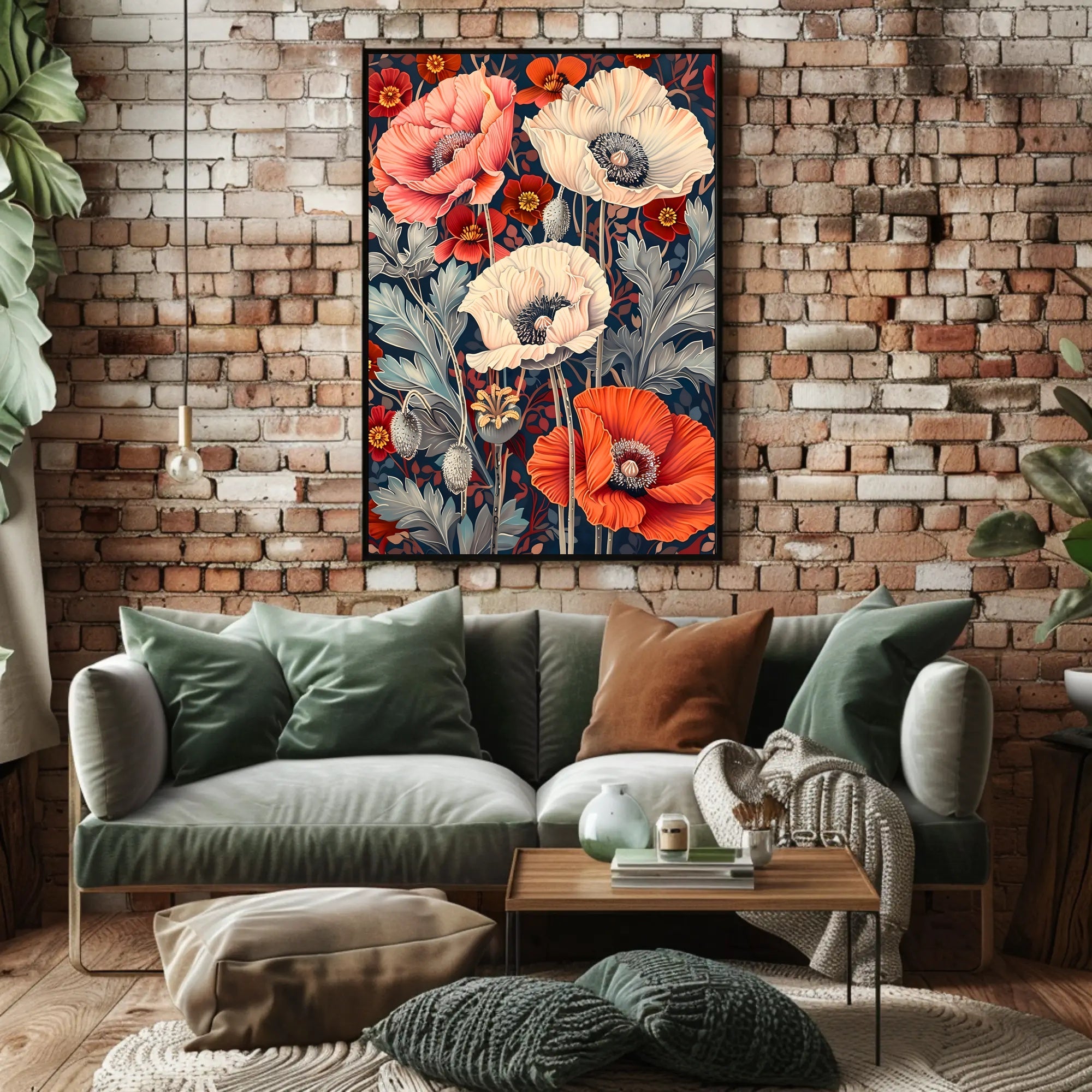 Vibrant Floral Symphony Wall Art Print